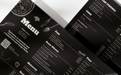 Projekt graficzny karty menu